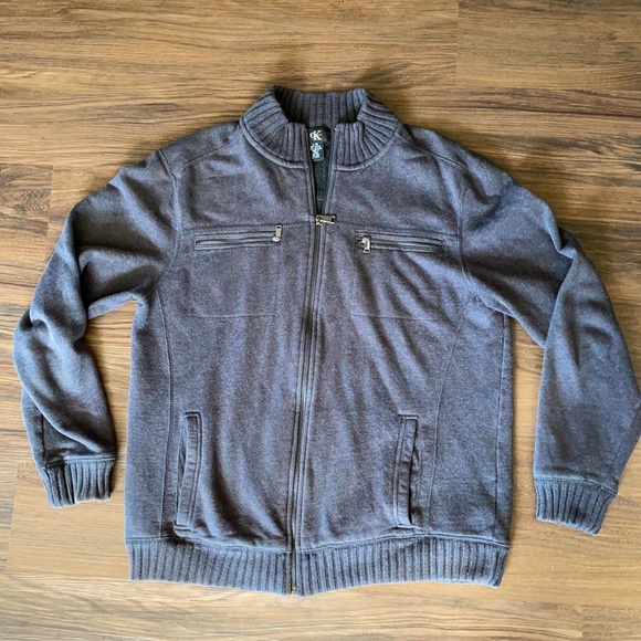Calvin Klein Zip-up Sweater Sized Large - Picture 1 of 4
